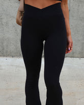 Maverick Criss Cross Pants - Black